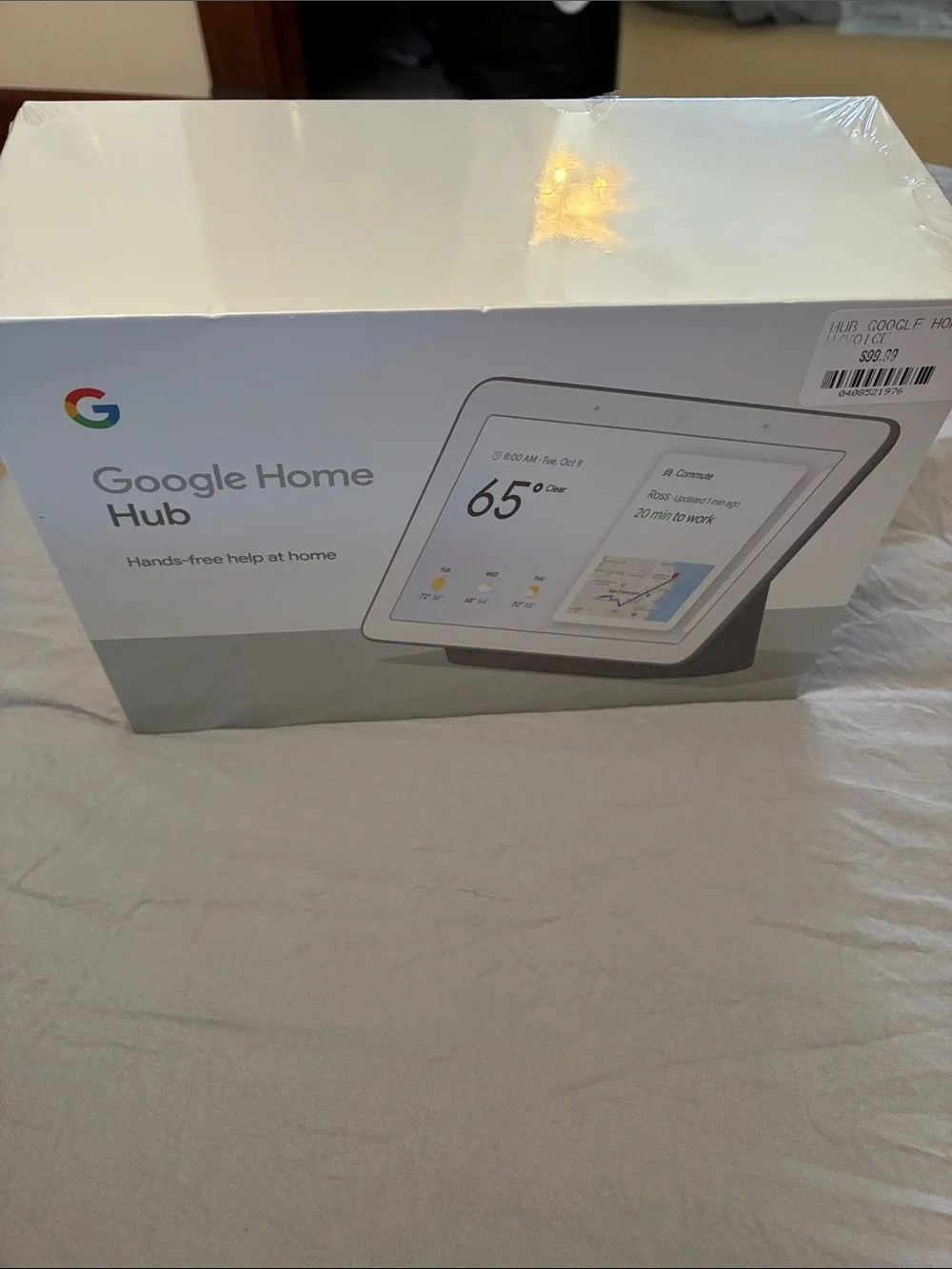 Google Home Hub Smart Display in Chalk and Charcoal